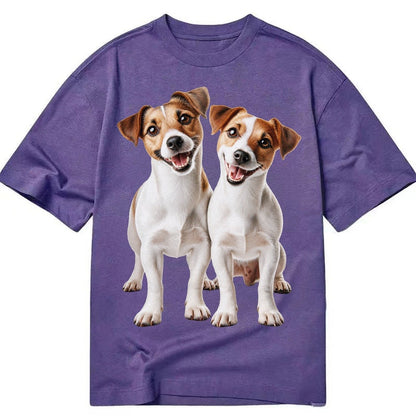Two Jack Russels Classic T-shirt – Purple