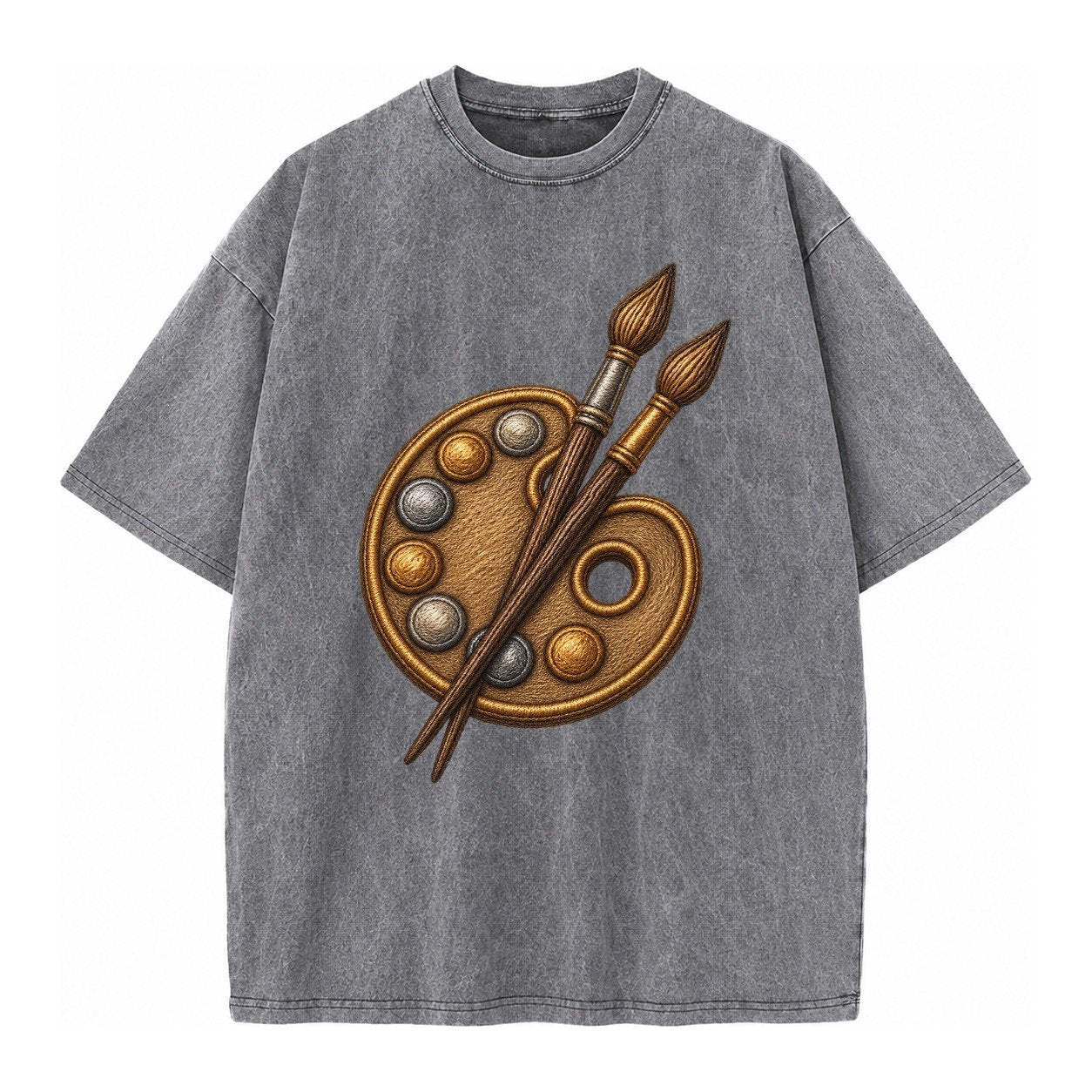 Artist Palette Vintage T-shirt – Grey