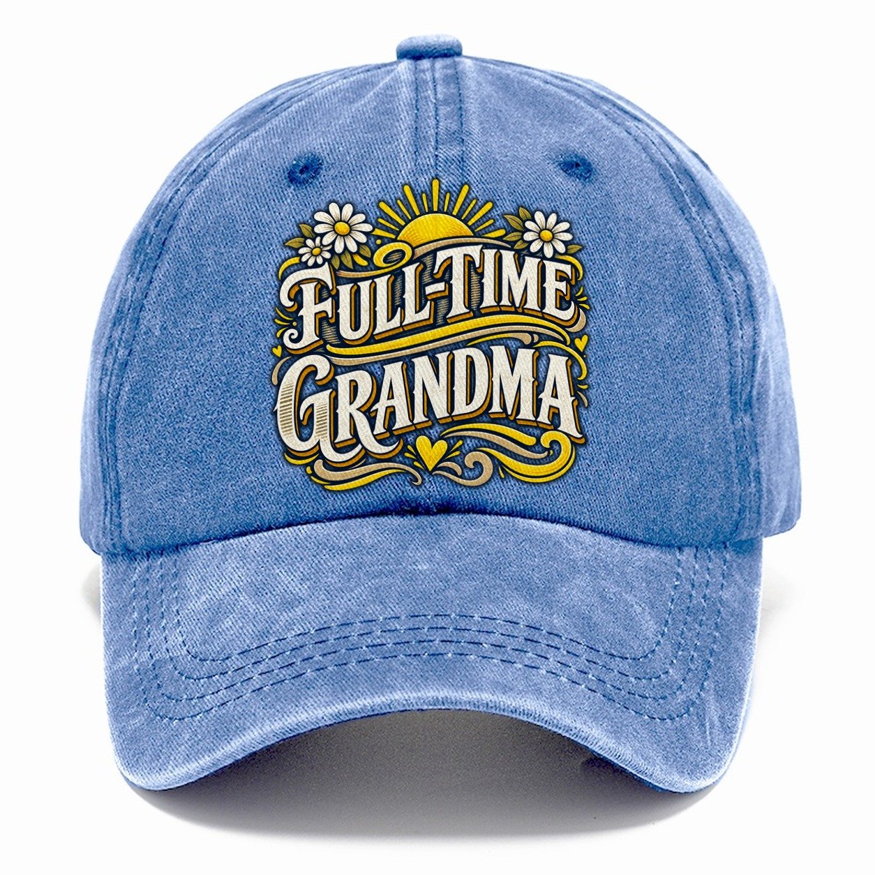 Full Time Grandma Retired Living Classic Cap – Summer Sky