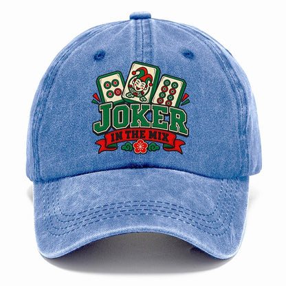 Joker In The Mix Mahjong Game Night Classic Cap – Summer Sky