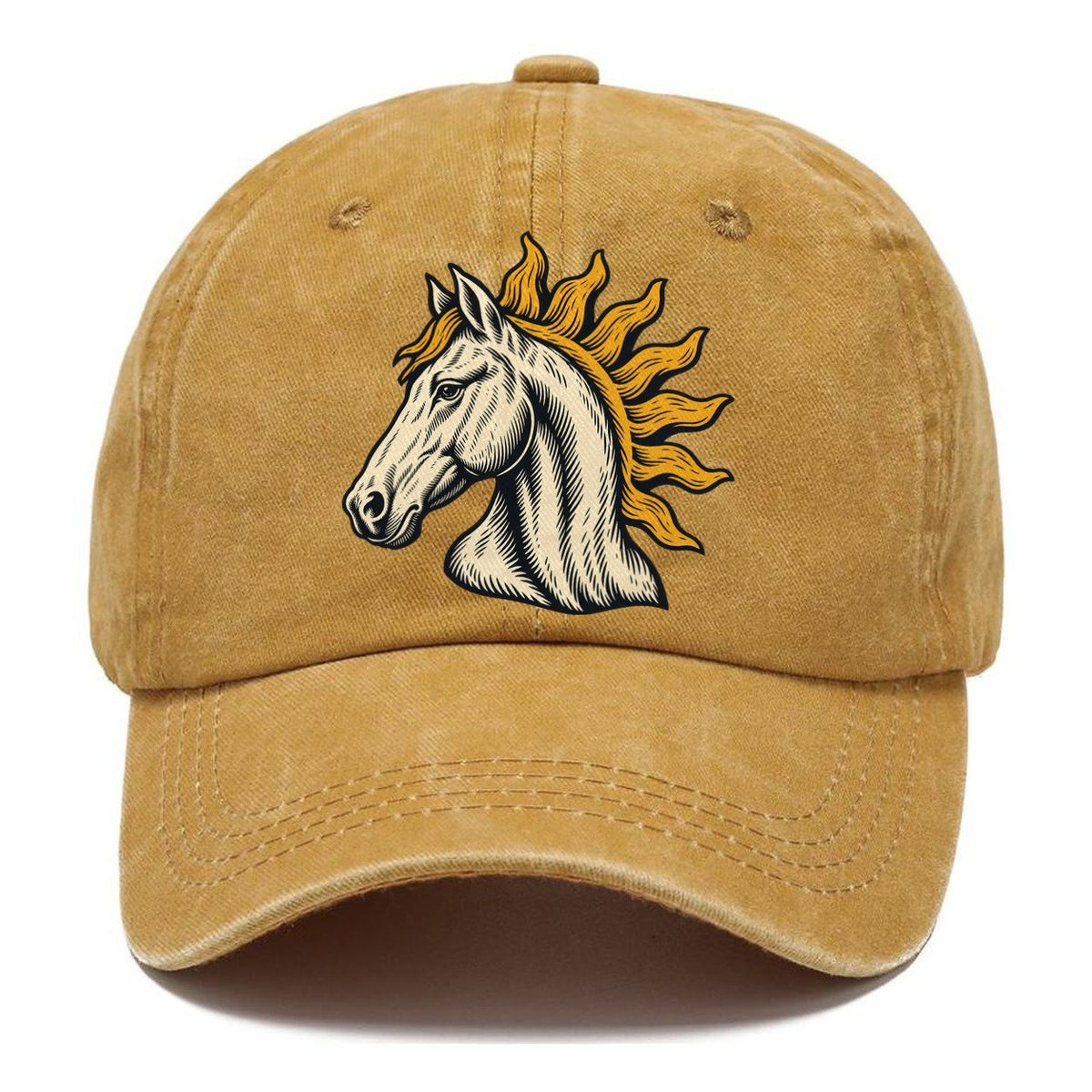 Horse Sun Mane Sundown Familiars Classic Cap – Golden Harvest