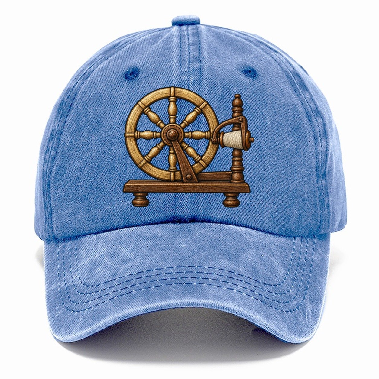 Heritage Spinning Wheel Yarn Crafts Classic Cap – Summer Sky