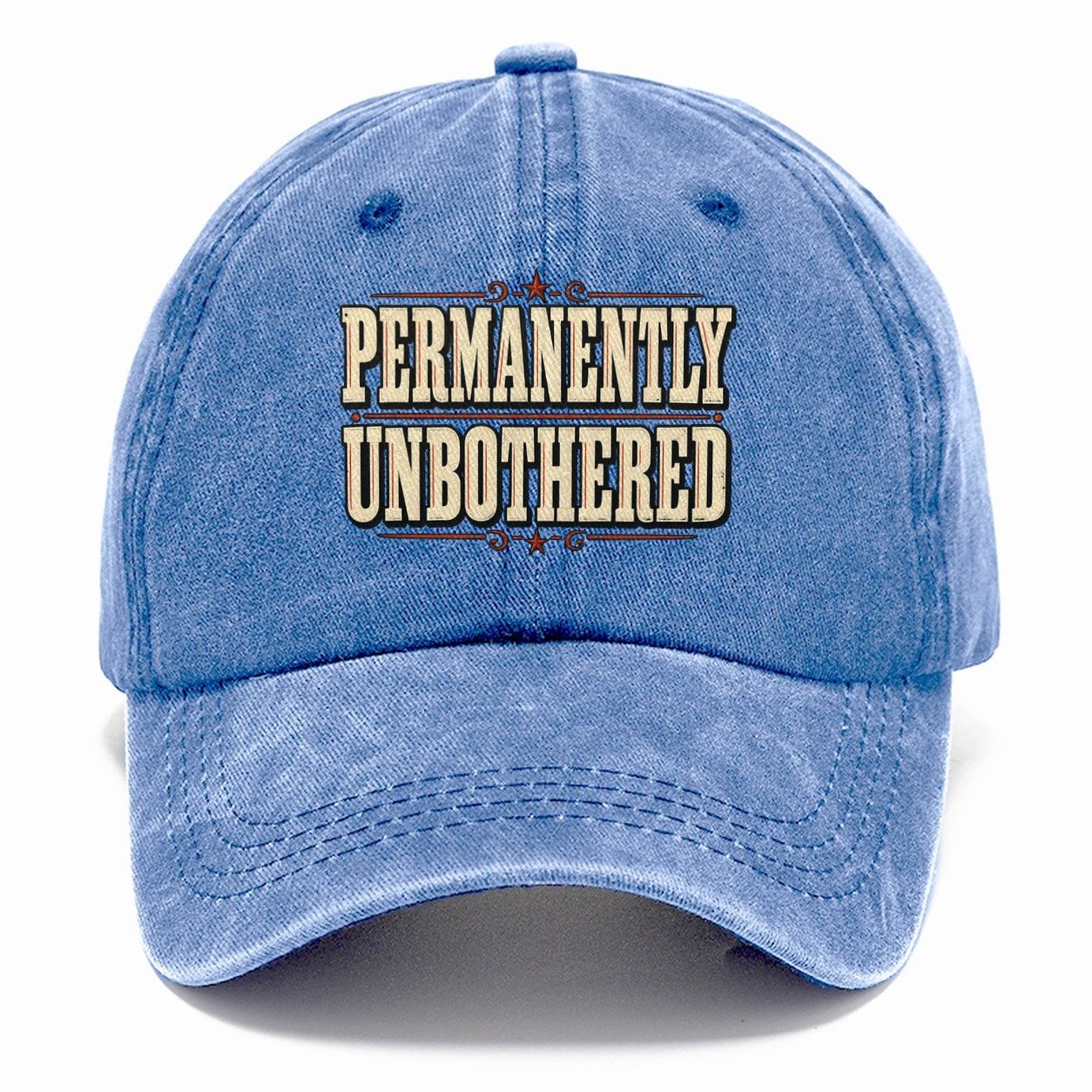 Permanently Unbothered American Wit Classic Cap – Summer Sky