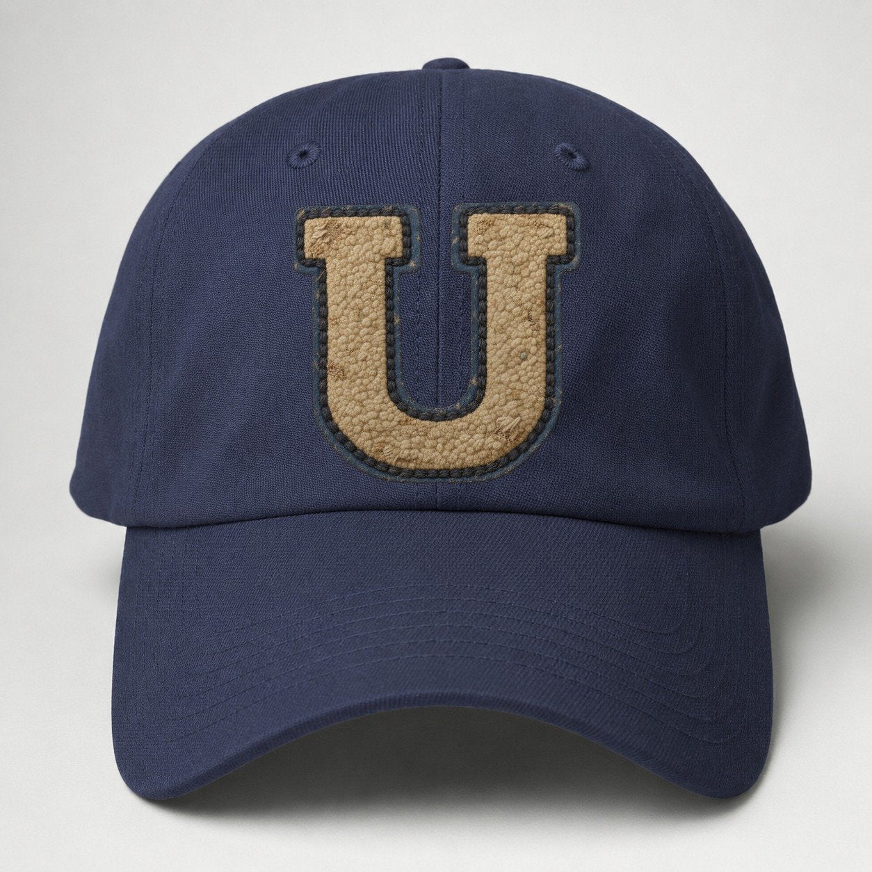 Varsity Chenille U Monogram Baseball Cap – Twilight Navy
