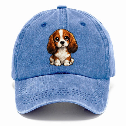 Cavalier King Charles Spaniel Sitting Sweetheart Classic Cap – Summer Sky