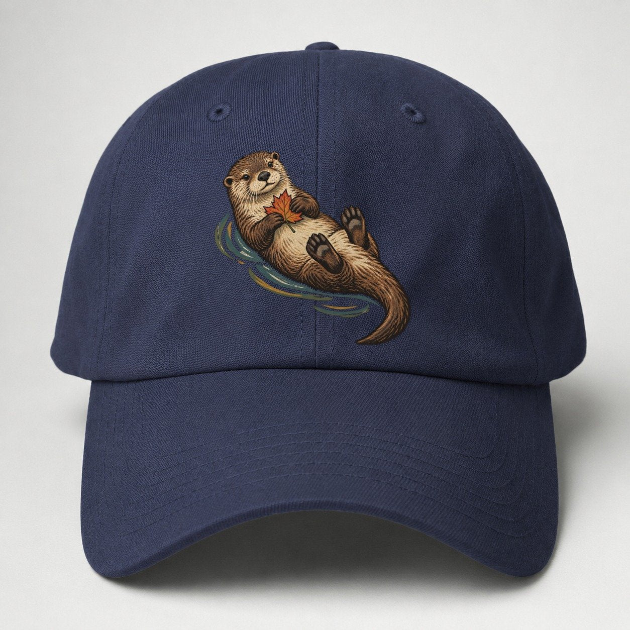 Otter Floating Leaf Gentle Wild Baseball Cap – Twilight Navy