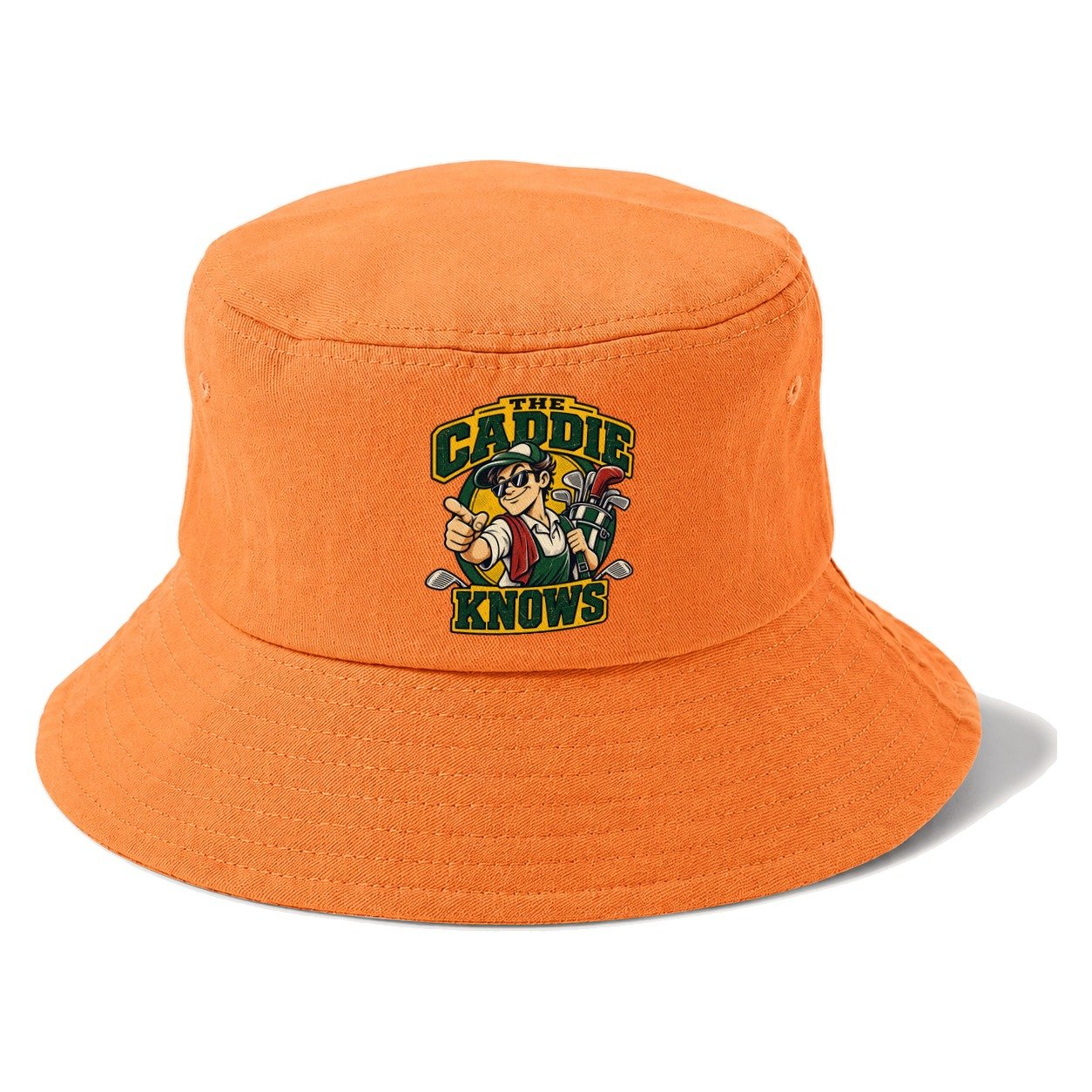 The Caddie Knows Golf Life Bucket Hat – Terracotta Clay