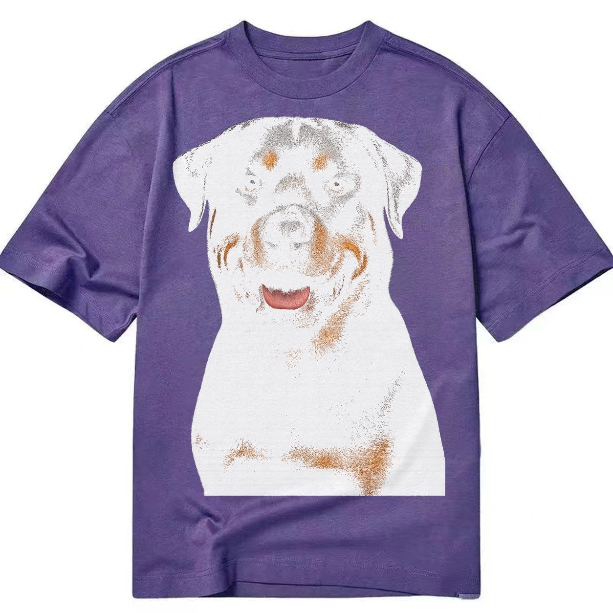 Rottweiler Powerful Guardian Classic T-shirt – Purple