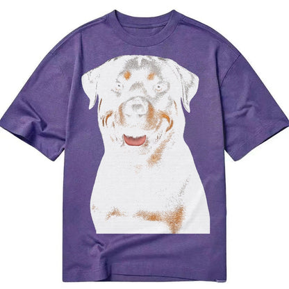 Rottweiler Powerful Guardian Classic T-shirt – Purple