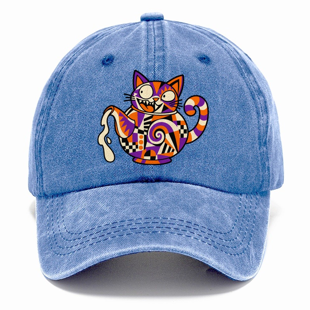 Cat Head Teapot Crazy Styles Classic Cap – Summer Sky