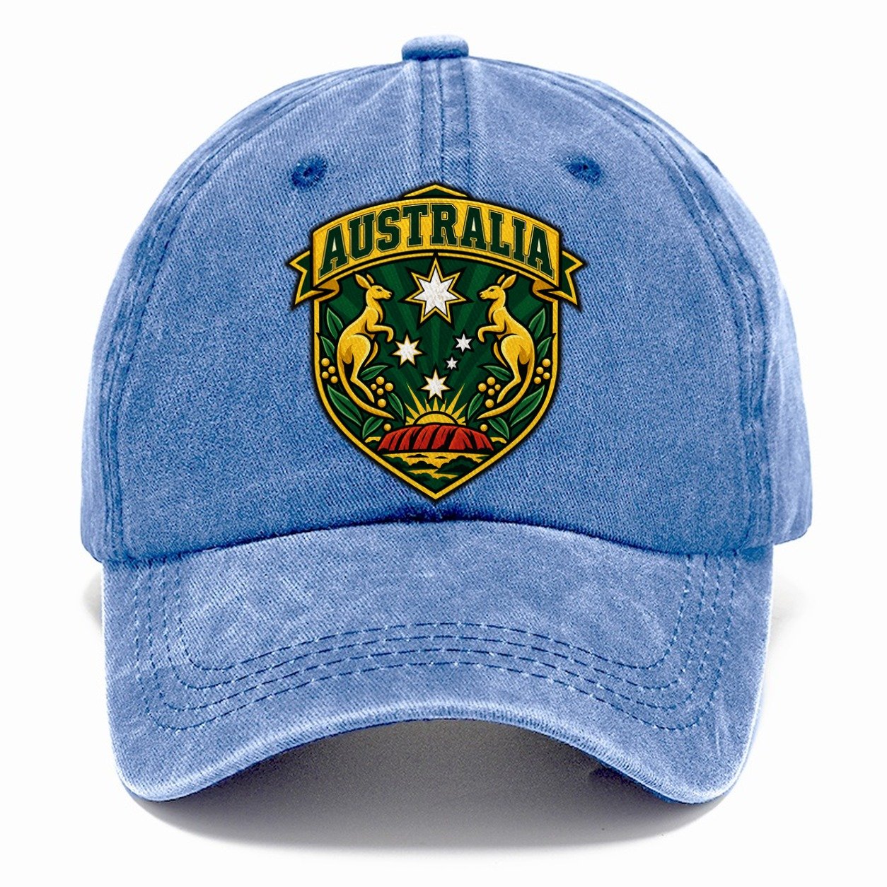 Australia Retro Badge Country Logos Classic Cap – Summer Sky