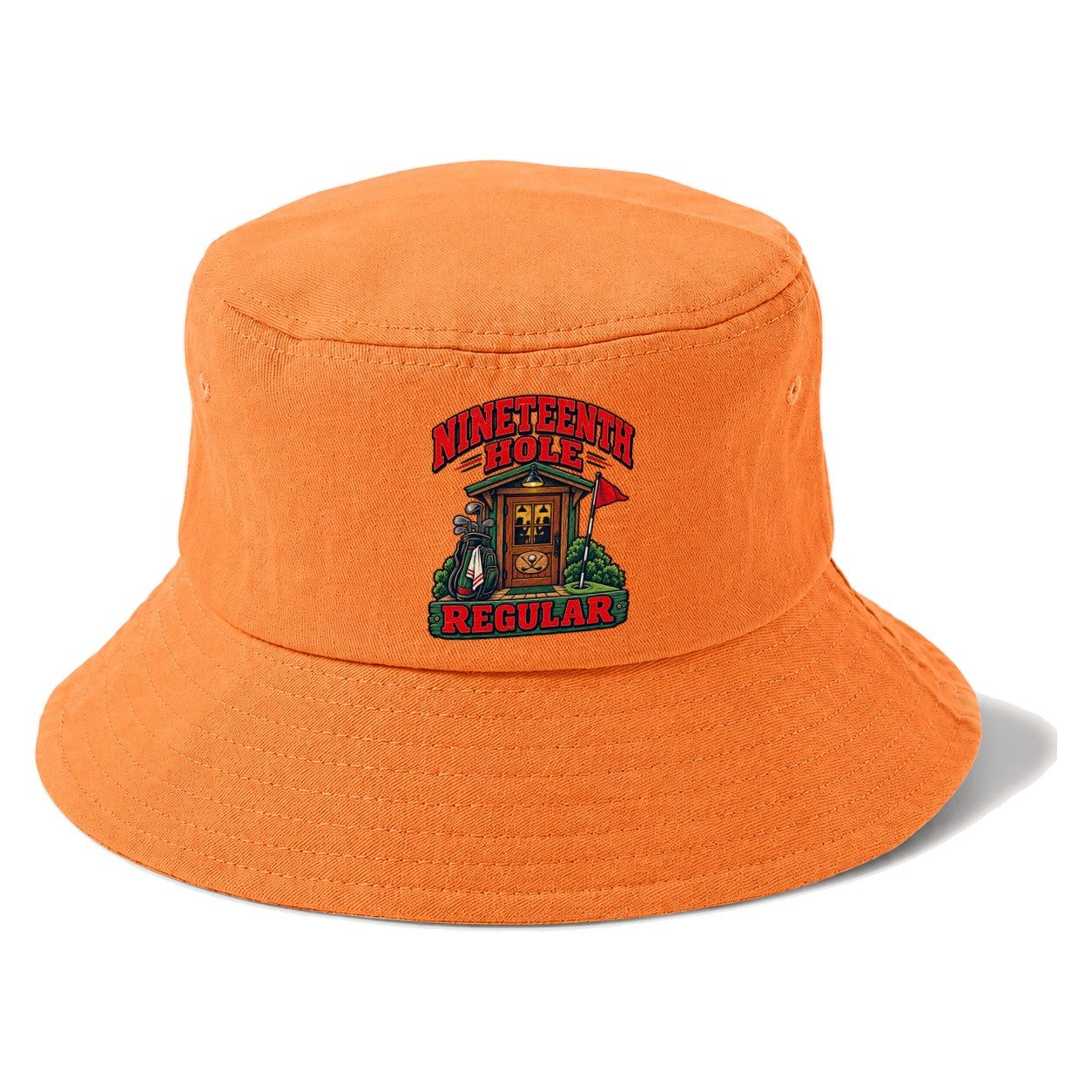 Nineteenth Hole Regular Golf Life Bucket Hat – Terracotta Clay