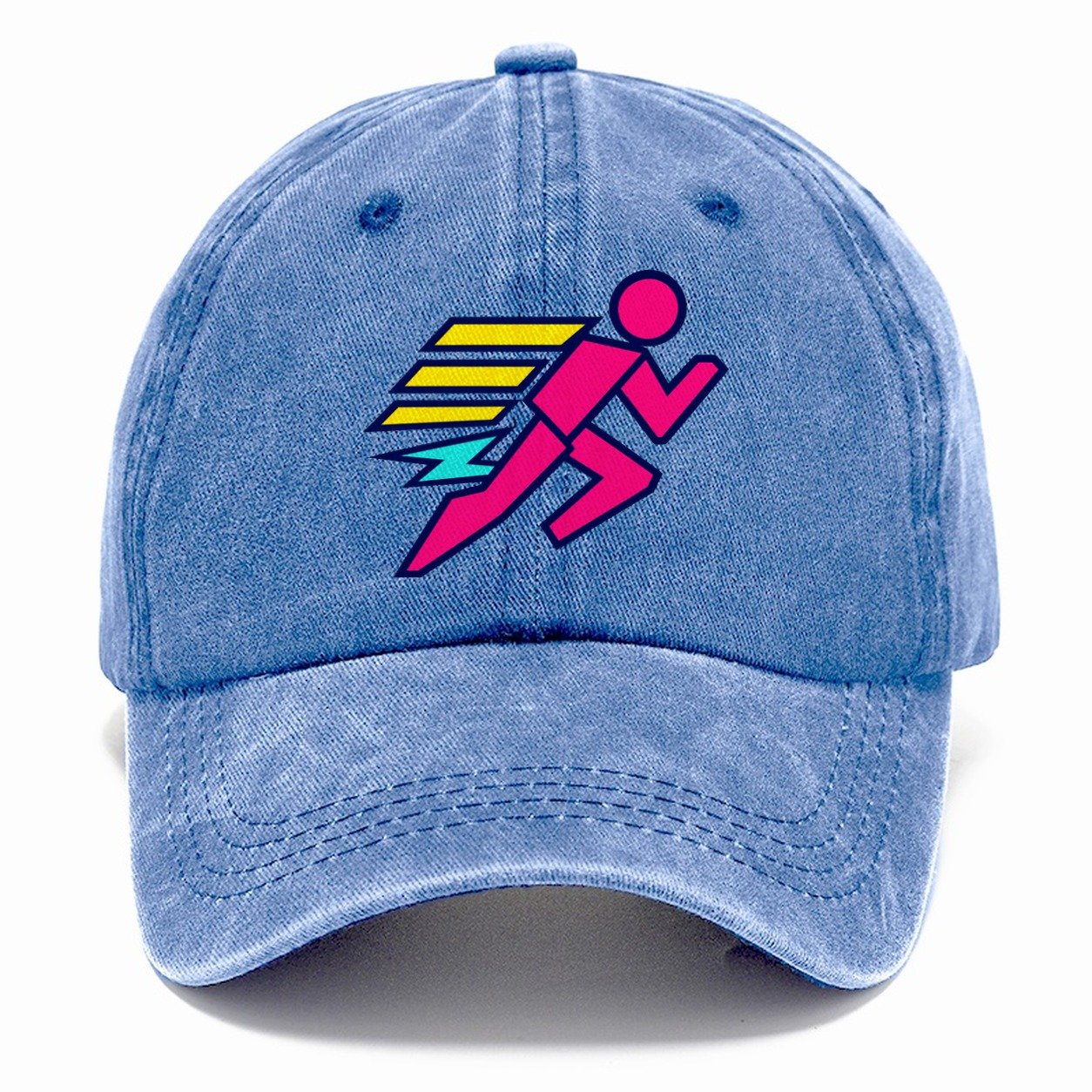 Slab Runner Splash 90S Running Clubs Classic Cap – Summer Sky