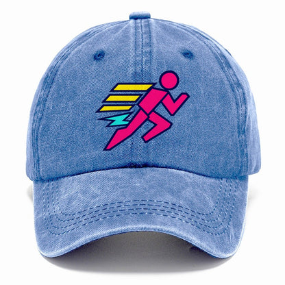 Slab Runner Splash 90S Running Clubs Classic Cap – Summer Sky