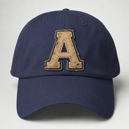 Varsity Chenille A Monogram Baseball Cap – Twilight Navy