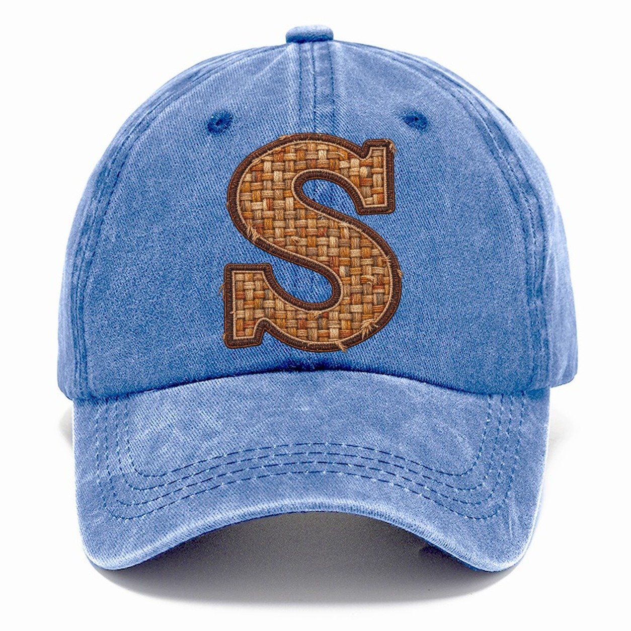 Woven Tweed S Monogram Classic Cap – Summer Sky