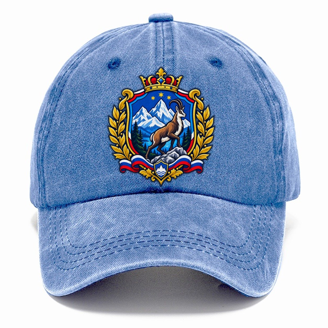 Slovenia Heraldic Crest Country Logos Classic Cap – Summer Sky