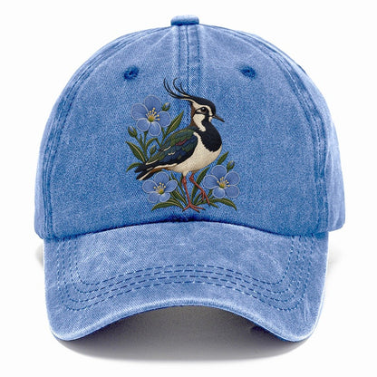 Northern Irish Flax And Lapwing Uk Culture Heritage Classic Cap – Summer Sky