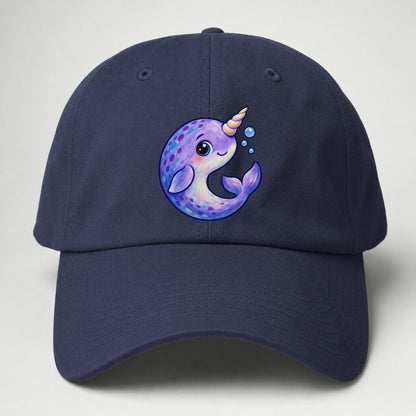 Narwhal Crescent Curl Sea Sprite Baseball Cap – Twilight Navy