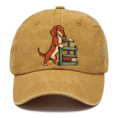 Dachshund Bookbinder Sundown Familiars Classic Cap – Golden Harvest