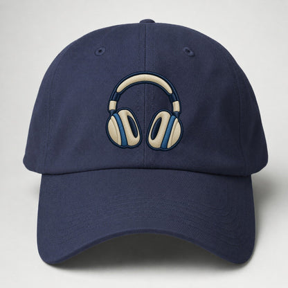 Over Ear Headphones Tiny Solo Marks Baseball Cap – Twilight Navy