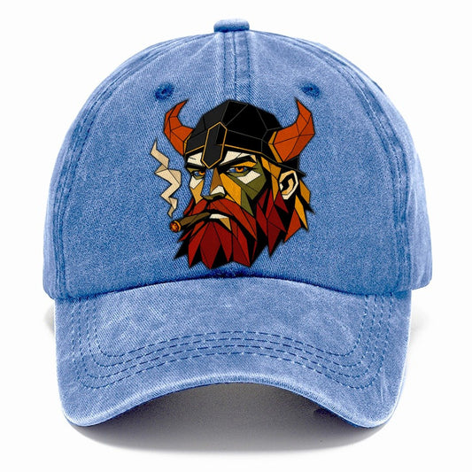 Viking Warrior Portrait Classic Cap – Summer Sky