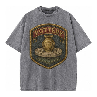 Pottery Wheel Vintage T-shirt – Grey