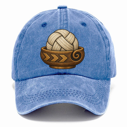 Carved Yarn Bowl Yarn Crafts Classic Cap – Summer Sky