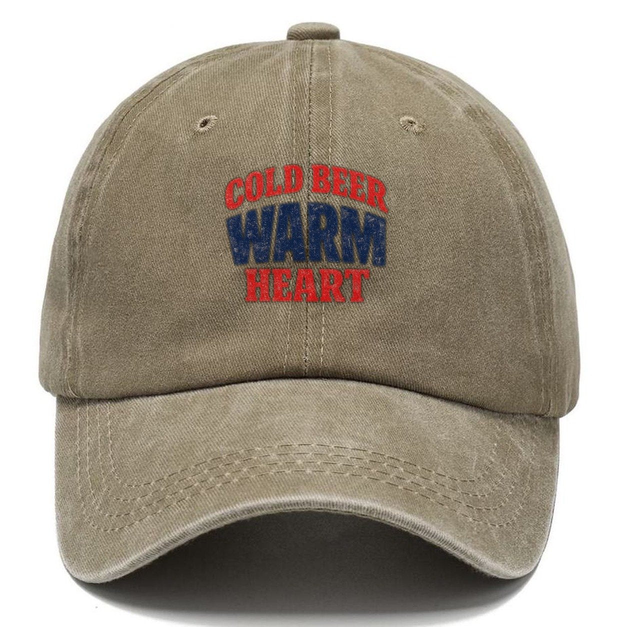 Cold Beer Heart Classic Cap – Warm Sand
