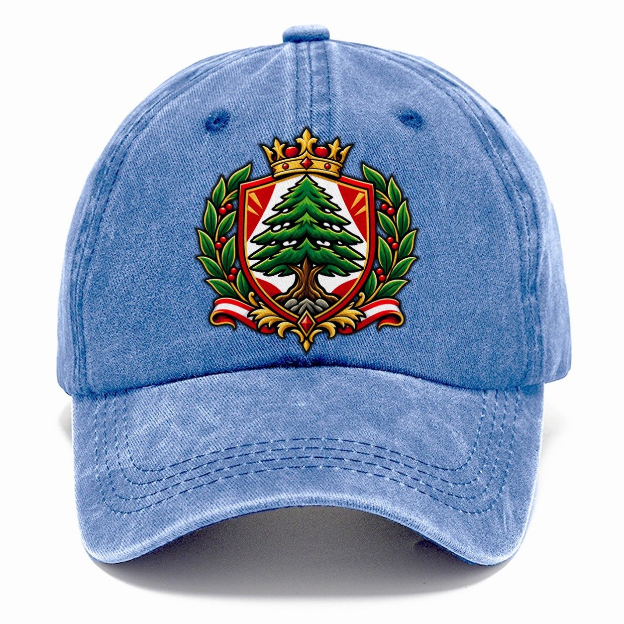 Lebanon Heraldic Crest Country Logos Classic Cap – Summer Sky