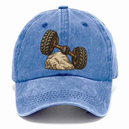 Articulated Axle Over A Rock Off Roading And Overlanding Classic Cap – Summer Sky