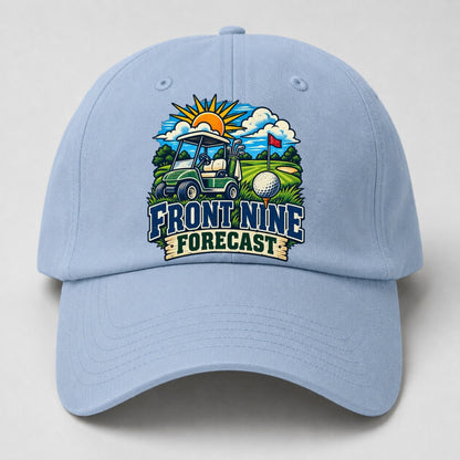 Front Nine Forecast Golf Life Baseball Cap – Light Blue