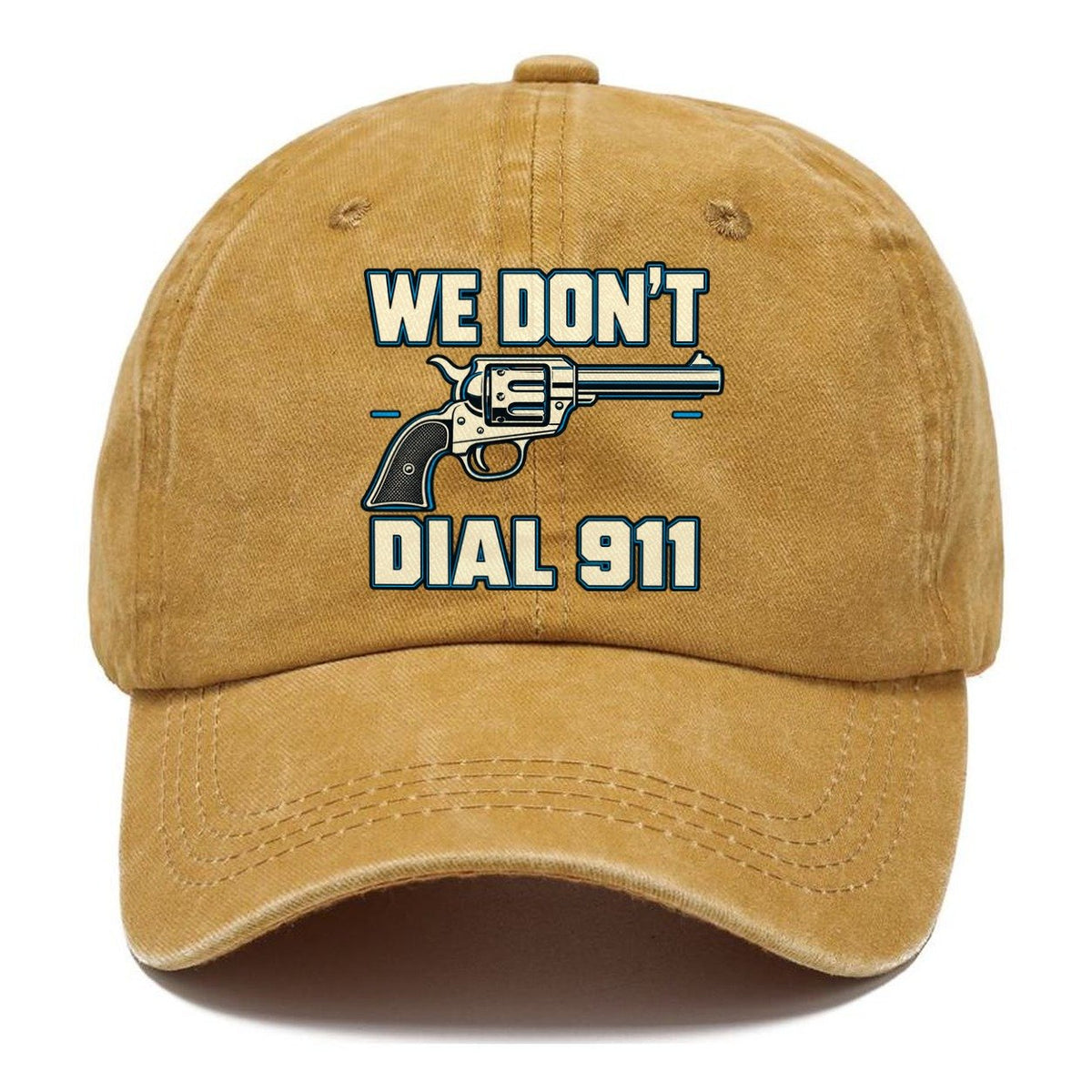 Technical Grid We Don't Dial 911 Classic Cap – Golden Harvest