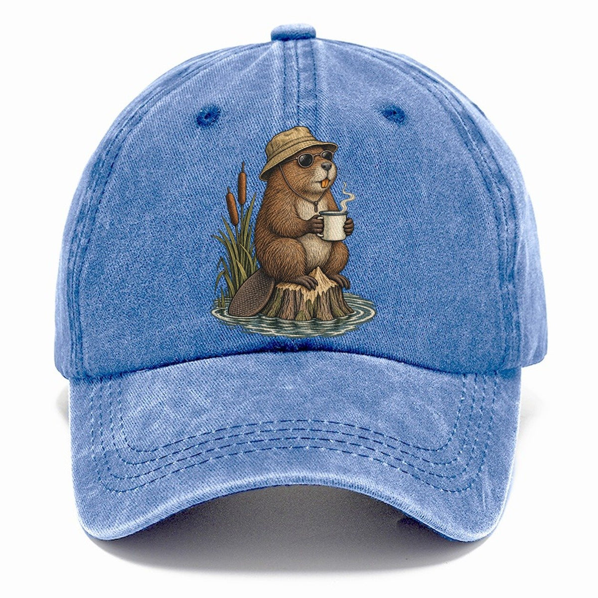Beaver Lunch Shift Slow Camp Club Classic Cap – Summer Sky