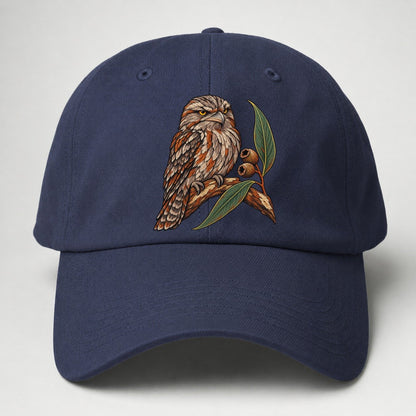 Tawny Frogmouth And Gum Nuts Australia Cultural Icons Baseball Cap – Twilight Navy