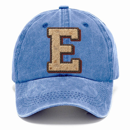 Varsity Chenille E Monogram Classic Cap – Summer Sky