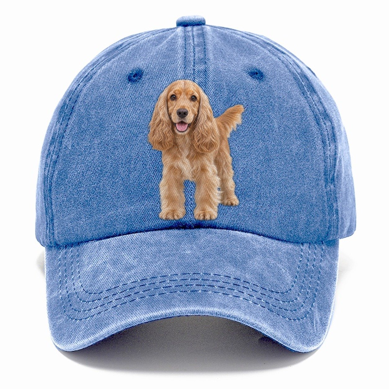 Cocker Spaniel Standing Top Breeds Classic Cap – Summer Sky