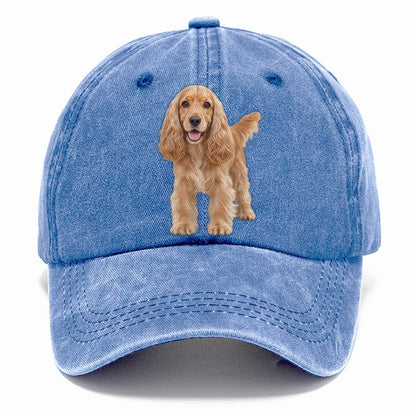 Cocker Spaniel Standing Top Breeds Classic Cap – Summer Sky