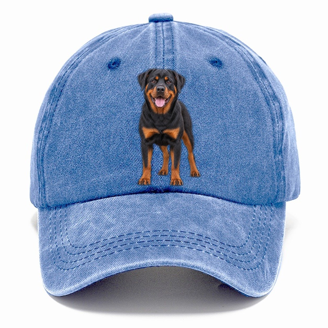 Rottweiler Standing Top Breeds Classic Cap – Summer Sky