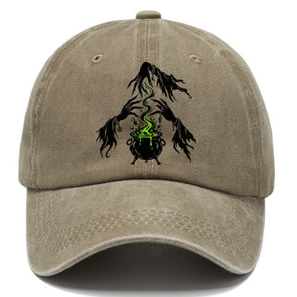 The Coven Protects Witch Magic Classic Cap – Warm Sand