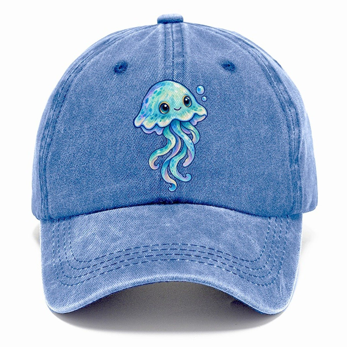 Jellyfish Upward Drift Sea Sprite Classic Cap – Summer Sky