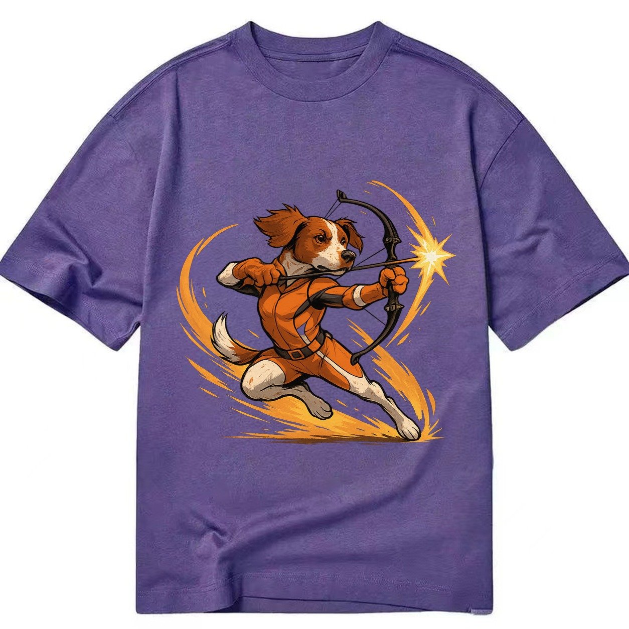 Brittany Hawkeye Hunting Heritage Compound Bow Gear Orange W Classic T-shirt – Purple