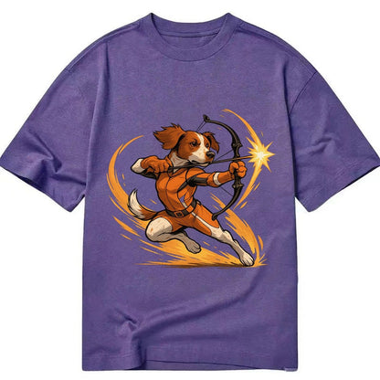 Brittany Hawkeye Hunting Heritage Compound Bow Gear Orange W Classic T-shirt – Purple
