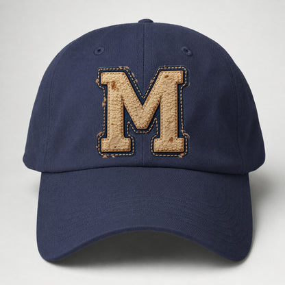 Varsity Chenille M Monogram Baseball Cap – Twilight Navy