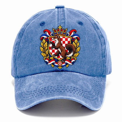 Croatia Heraldic Crest Country Logos Classic Cap – Summer Sky