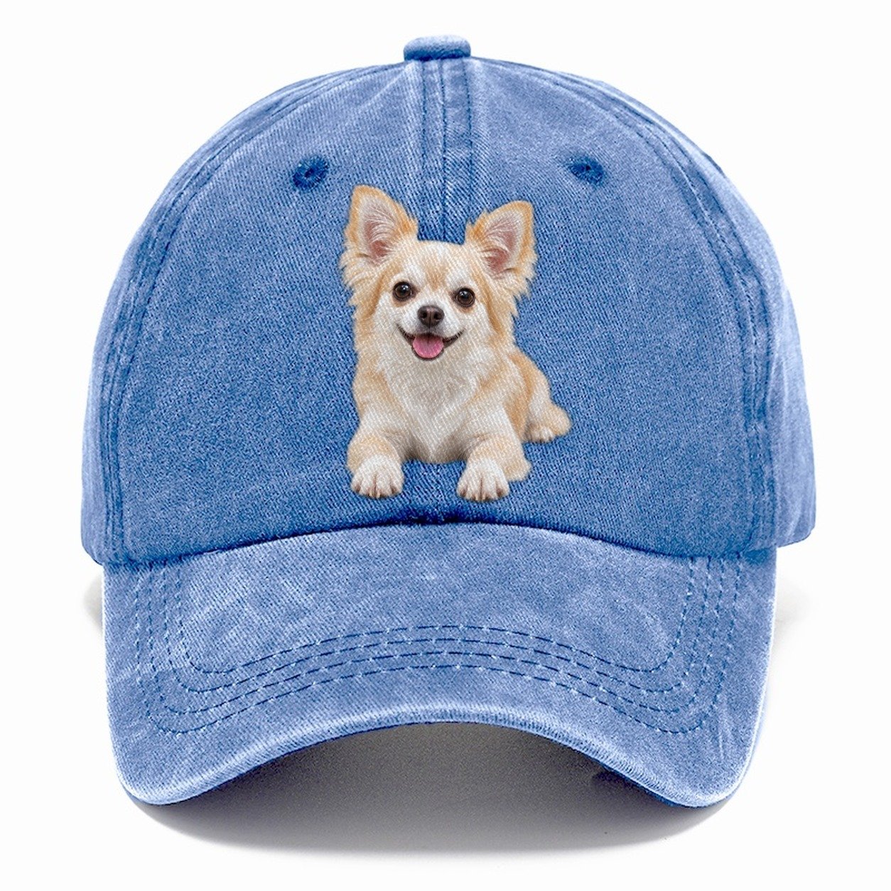 Chihuahua Lying Down Top Breeds Classic Cap – Summer Sky