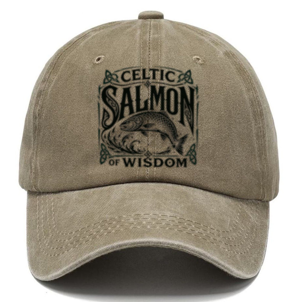Salmon Wisdom Dark Marks Classic Cap – Warm Sand