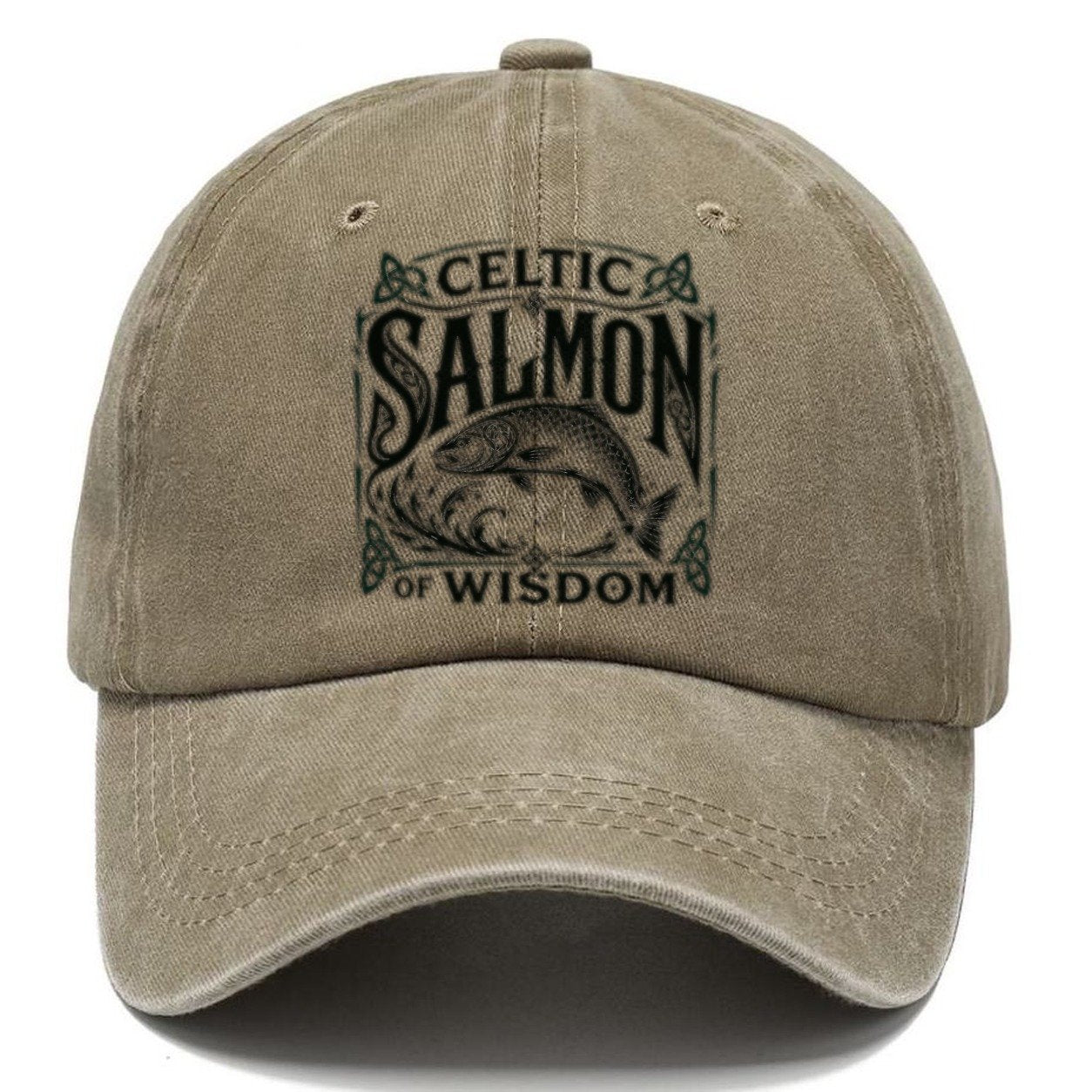 Salmon Wisdom Dark Marks Classic Cap – Warm Sand