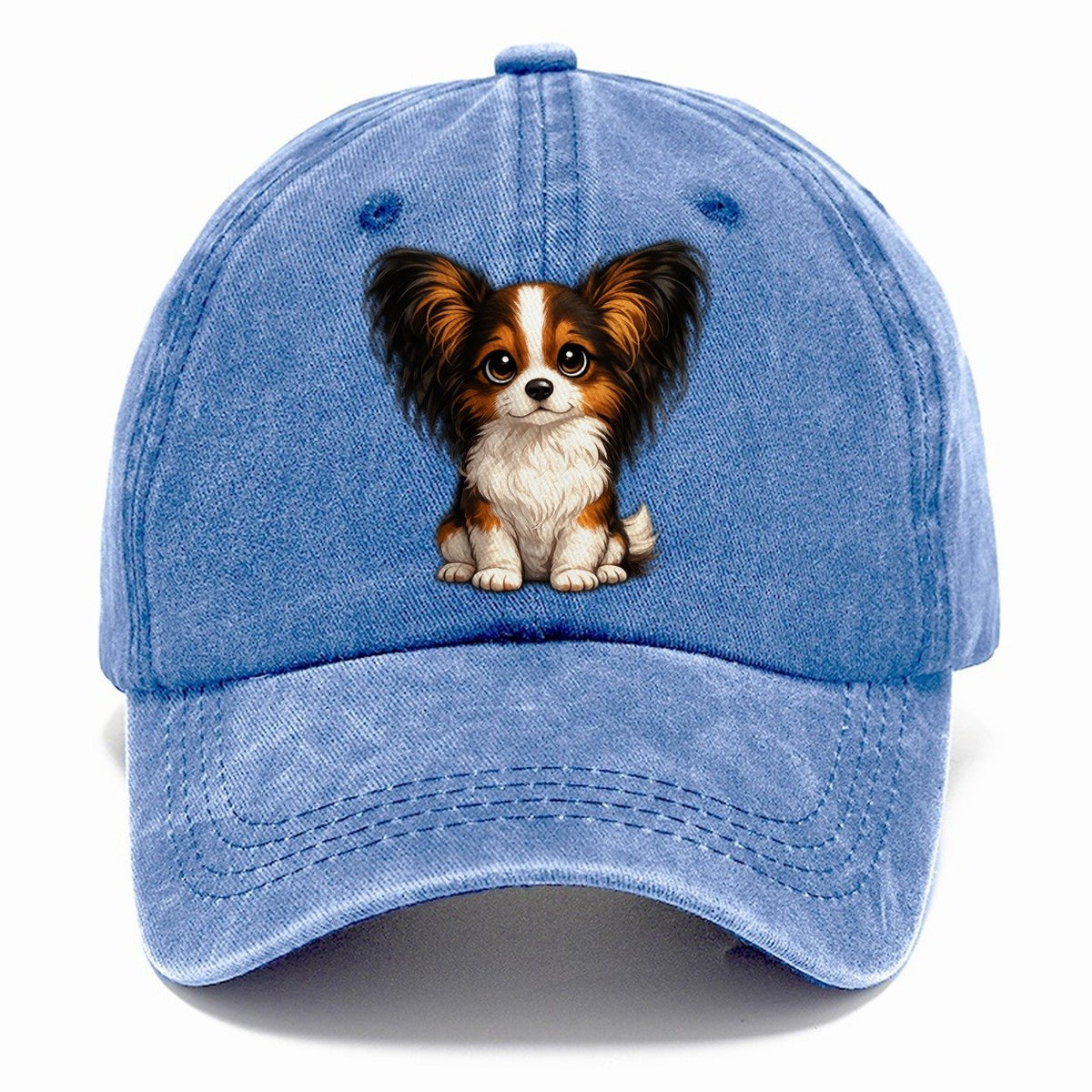 Papillon Sitting Sweetheart Classic Cap – Summer Sky