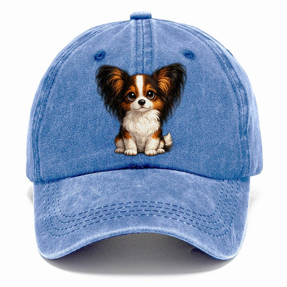 Papillon Sitting Sweetheart Classic Cap – Summer Sky